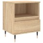 Mesitas noche 2 uds madera ingeniería roble Sonoma 40x35x50 cm de , Mesitas de noche - Ref: Foro24-830611, Precio: 68,87 €, D...