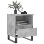 Mesitas noche 2 uds madera ingeniería gris hormigón 40x35x50 cm de , Mesitas de noche - Ref: Foro24-830645, Precio: 79,99 €, ...