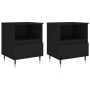 Mesitas de noche 2 uds madera de ingeniería negro 40x35x50 cm de , Mesitas de noche - Ref: Foro24-830607, Precio: 71,62 €, De...