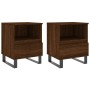 Mesitas noche 2 uds madera ingeniería marrón roble 40x35x50 cm de , Mesitas de noche - Ref: Foro24-830651, Precio: 80,63 €, D...