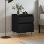 Black plywood nightstand 40x35x50 cm by , Nightstands - Ref: Foro24-830670, Price: 44,10 €, Discount: %