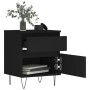 Black plywood nightstand 40x35x50 cm by , Nightstands - Ref: Foro24-830670, Price: 44,10 €, Discount: %