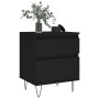 Black plywood nightstand 40x35x50 cm by , Nightstands - Ref: Foro24-830670, Price: 44,10 €, Discount: %