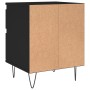 Black plywood nightstand 40x35x50 cm by , Nightstands - Ref: Foro24-830670, Price: 44,10 €, Discount: %