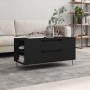 Black engineered wood coffee table 102x44.5x50 cm by , Coffee table - Ref: Foro24-830997, Price: 76,77 €, Discount: %