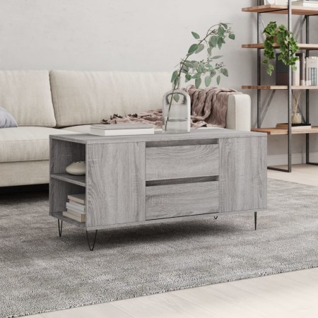 Mesa de centro madera de ingeniería gris Sonoma 102x44,5x50 cm de , Mesas de centro - Ref: Foro24-831002, Precio: 75,90 €, De...