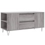 Sonoma gray engineered wood coffee table 102x44.5x50 cm by , Coffee table - Ref: Foro24-831002, Price: 75,90 €, Discount: %