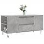 Concrete gray engineered wood coffee table 102x44.5x50 cm by , Coffee table - Ref: Foro24-831000, Price: 75,94 €, Discount: %