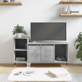 Concrete gray plywood TV cabinet 100x35x55 cm by , TV Furniture - Ref: Foro24-831312, Price: 58,71 €, Discount: %