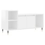 Glossy white plywood TV cabinet 100x35x55 cm by , TV Furniture - Ref: Foro24-831310, Price: 61,27 €, Discount: %