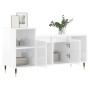 Glossy white plywood TV cabinet 100x35x55 cm by , TV Furniture - Ref: Foro24-831310, Price: 61,27 €, Discount: %