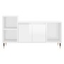 Glossy white plywood TV cabinet 100x35x55 cm by , TV Furniture - Ref: Foro24-831310, Price: 61,27 €, Discount: %