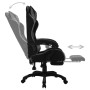 Silla gaming con luces LED RGB cuero sintético gris y negro de , Sillas de oficina - Ref: Foro24-288010, Precio: 217,42 €, De...