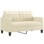 2-seater sofa with cream-colored synthetic leather cushions 140 cm by , Sofas - Ref: Foro24-3200804, Price: 233,72 €, Discoun...