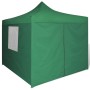 Green folding gazebo with 4 walls 3x3 m by vidaXL, Tents and gazebos - Ref: Foro24-41468, Price: 156,78 €, Discount: %