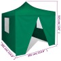 Green folding gazebo with 4 walls 3x3 m by vidaXL, Tents and gazebos - Ref: Foro24-41468, Price: 156,78 €, Discount: %