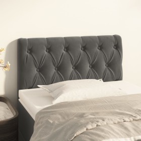 Dark gray velvet headboard 80x7x78/88 cm by , Headboards and footboards - Ref: Foro24-346307, Price: 51,82 €, Discount: %