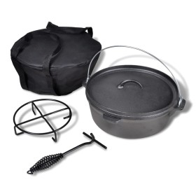 Dutch Oven inklusive Zubehör, 5,6 L von vidaXL, Eisentöpfe - Ref: Foro24-41563, Preis: 54,07 €, Rabatt: %