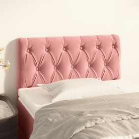 Pink velvet headboard 80x7x78/88 cm by , Headboards and footboards - Ref: Foro24-346311, Price: 50,99 €, Discount: %