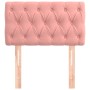 Pink velvet headboard 80x7x78/88 cm by , Headboards and footboards - Ref: Foro24-346311, Price: 51,53 €, Discount: %