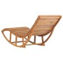 Rocking lounger with solid teak wood cushion by , Loungers - Ref: Foro24-3063344, Price: 274,32 €, Discount: %