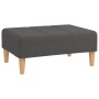 Sofá cama 2 plazas con 2 cojines y reposapiés tela gris oscuro de , Sofás - Ref: Foro24-3080612, Precio: 326,05 €, Descuento: %