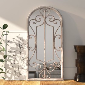 Sand-colored iron mirror for indoor use 100x45 cm by , Mirrors - Ref: Foro24-3093543, Price: 134,99 €, Discount: %