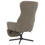 Sillón de relax con reposapiés de terciopelo gris claro de , Sillones - Ref: Foro24-3097495, Precio: 131,06 €, Descuento: %