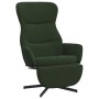 Sillón de relax con reposapiés terciopelo verde oscuro de , Sillones - Ref: Foro24-3097497, Precio: 128,99 €, Descuento: %