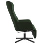 Sillón de relax con reposapiés terciopelo verde oscuro de , Sillones - Ref: Foro24-3097497, Precio: 128,99 €, Descuento: %