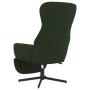 Sillón de relax con reposapiés terciopelo verde oscuro de , Sillones - Ref: Foro24-3097497, Precio: 128,99 €, Descuento: %