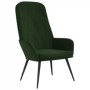 Sillón de relax con taburete terciopelo verde oscuro de , Sillones - Ref: Foro24-3097621, Precio: 141,50 €, Descuento: %