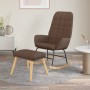 Rocking chair with stool gray taupe fabric by , Rocking chairs - Ref: Foro24-3097713, Price: 160,66 €, Discount: %