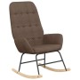 Rocking chair with stool gray taupe fabric by , Rocking chairs - Ref: Foro24-3097713, Price: 160,66 €, Discount: %