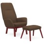 Sillón de relax con taburete tela marrón de , Sillones - Ref: Foro24-3097874, Precio: 162,01 €, Descuento: %