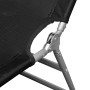 Folding steel sun lounger with black powder coating by vidaXL, Loungers - Ref: Foro24-41478, Price: 58,65 €, Discount: %