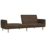 2-seater sofa bed in brown fabric by , Sofas - Ref: Foro24-337407, Price: 166,99 €, Discount: %