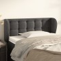 Dark gray velvet headboard 83x23x78/88 cm by , Headboards and footboards - Ref: Foro24-3117609, Price: 51,67 €, Discount: %