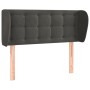 Dark gray velvet headboard 83x23x78/88 cm by , Headboards and footboards - Ref: Foro24-3117609, Price: 51,67 €, Discount: %