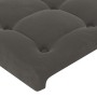 Dark gray velvet headboard 83x23x78/88 cm by , Headboards and footboards - Ref: Foro24-3117609, Price: 51,67 €, Discount: %