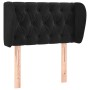 Black velvet headboard 83x23x78/88 cm by , Headboards and footboards - Ref: Foro24-3117512, Price: 57,41 €, Discount: %