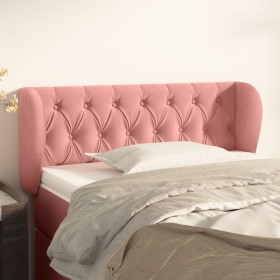 Pink velvet headboard 103x23x78/88 cm by , Headboards and footboards - Ref: Foro24-3117527, Price: 61,99 €, Discount: %