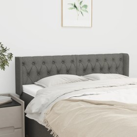 Cabecero de tela gris oscuro 147x16x78/88 cm de , Cabeceros y pies de cama - Ref: Foro24-3119103, Precio: 89,99 €, Descuento: %