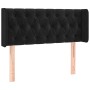 Black velvet headboard 103x16x78/88 cm by , Headboards and footboards - Ref: Foro24-3119148, Price: 66,24 €, Discount: %