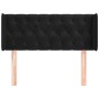 Black velvet headboard 103x16x78/88 cm by , Headboards and footboards - Ref: Foro24-3119148, Price: 66,24 €, Discount: %