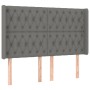 Headboard with dark gray fabric ears 147x16x118/128 cm by , Headboards and footboards - Ref: Foro24-3119915, Price: 152,41 €,...