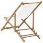 Bamboo and canvas garden lounger by vidaXL, Garden chairs - Ref: Foro24-41491, Price: 50,22 €, Discount: %