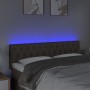 Headboard with LED in taupe gray fabric 144x7x78/88 cm by , Headboards and footboards - Ref: Foro24-3121950, Price: 80,28 €, ...