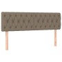 Cabecero con LED de tela gris taupe 144x7x78/88 cm de , Cabeceros y pies de cama - Ref: Foro24-3121950, Precio: 79,99 €, Desc...