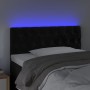 Cabecero con LED de terciopelo negro 100x7x78/88 cm de , Cabeceros y pies de cama - Ref: Foro24-3121992, Precio: 59,98 €, Des...